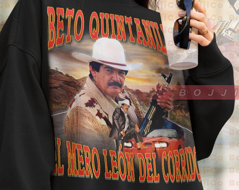 Vintage Norberto Beto Quintanilla Sweatshirt - Corridos Music Gift - Image 2