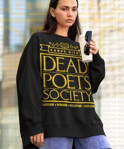 Vintage O Captain My Captain Sweatshirt, Dead Poetts Society Unisex Sweater for Book Lovers