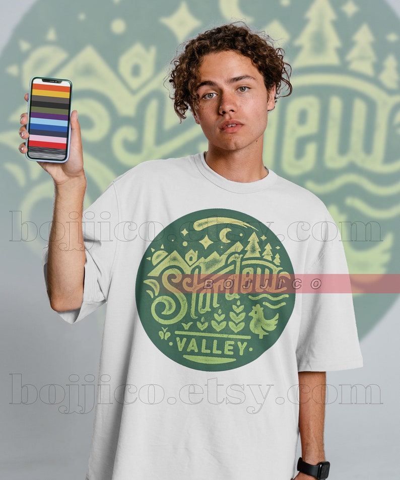 Vintage Stardew Valley Tee, Pierre's General Store Shirt, 8-Bit Farming RPG Gift for Fans - Image 3