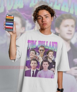 Vintage Tom Holland Homage Tee - Retro 90s Sweater - Fan Tees