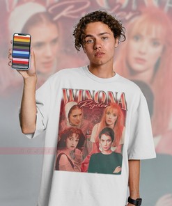 Vintage Winona Ryder Retro Tee - Beautiful Actress Shirt - Fan Art Tshirt