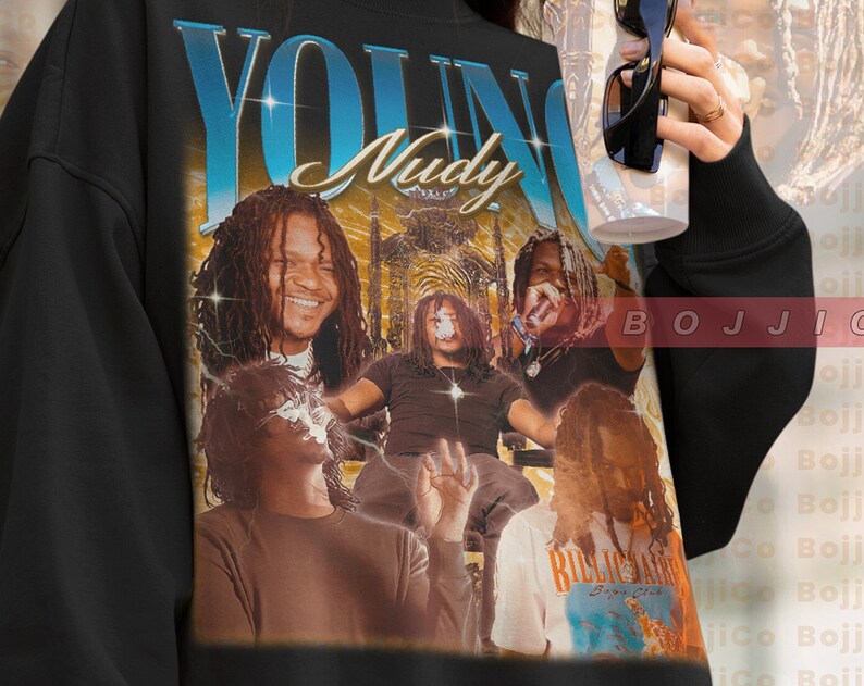 Young Nudy Fan Sweatshirt - Retro Young Nudy Homage Sweater Gift for Fans - Image 2