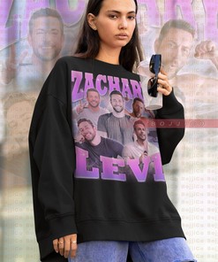 Zachary Levi 90s Sweater - Retro Zachary Levi Fan Hoodie Gift for Fans