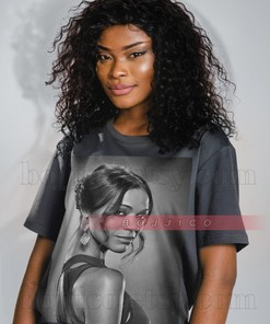 Zoe Saldana Retro 90s Fan Tee, Actress Homage Vintage Sweater