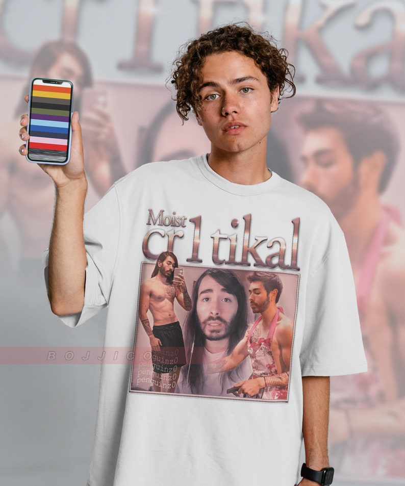 moistCr1Tikal Fan Shirt - Retro Streamer Penguinz0 Tee for Fans - Image 3