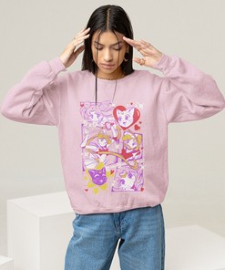 90s Anime Aesthetic Sailor Moon Crewneck Sweatshirt - Stylish Sweatshirt for Sailor Moon Fans