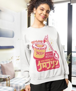90s Anime Aesthetic Sweatshirt - Unisex Kero Pudding Cups Cardcaptor Hoodie, Sakura Kinomoto and Cerberus Vaporwave