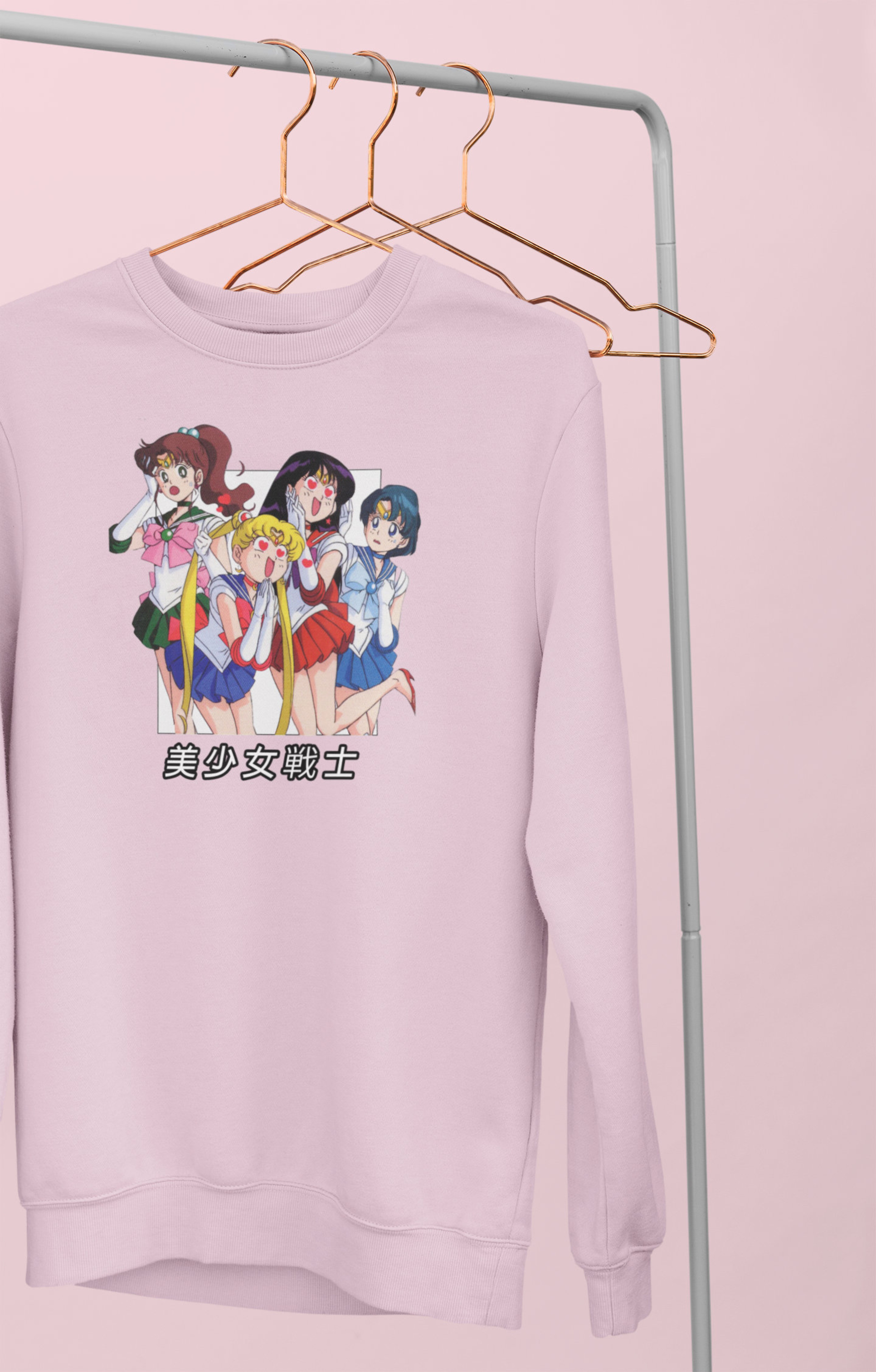 90s Sailor Moon Tee and Pretty Guardian Hoodie for Fans - Image 3