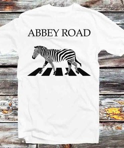 Abbey Road Zebra Crossing Tee - Classic Anime/Cartoon Fan Gift with Music Theme
