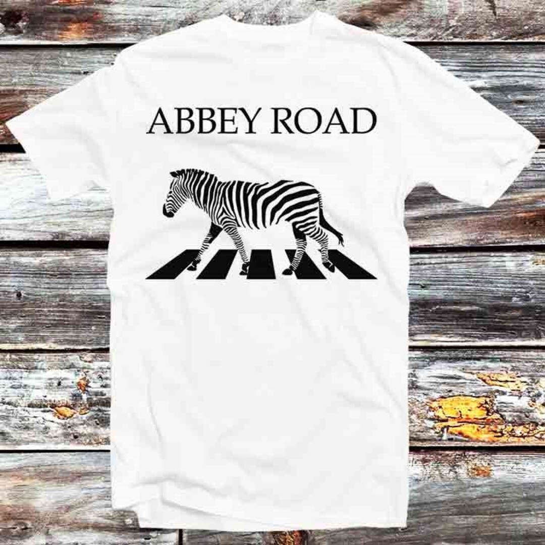 Abbey Road Zebra Crossing Tee - Classic Anime/Cartoon Fan Gift with Music Theme