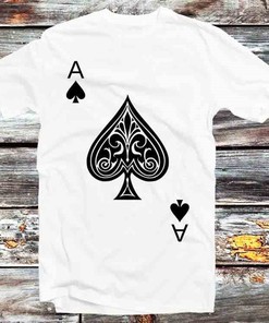 Ace of Spades Poker T-Shirt, Vintage Style Anime Gift for Fans - Unisex Cartoon Tee