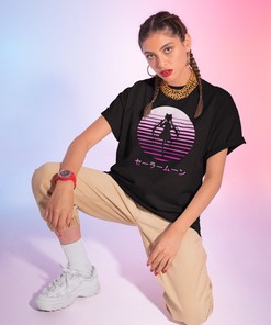 Aesthetic Anime Gift for Fans - Sailor Moon Vaporwave 90s T-Shirt