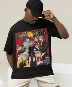 Aesthetic Vaporwave Anime Clothing - Soul Eater Unisex Shirt, Maka Albarn Black Star Tee