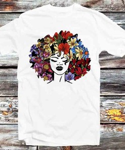 Afro American Natural Black Hair T-Shirt - Vintage Anime Tee for Fans of Natural Hair and Anime