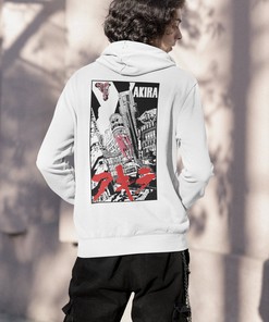 Akira Sweatshirt - Tetsuo Design Anime Hoodie with Good for Health Bad for Education Quote