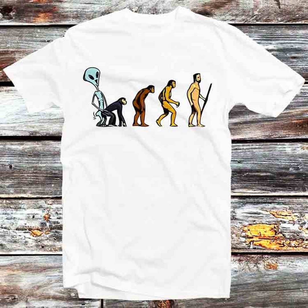 Alien Human Evolution Generation Theory Retro Cool Anime T-Shirt - Unique Gift Idea