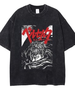 Alternative Fashion Ber Guts Gothic Anime Tee, Cool Manga Shirt for Anime Fans