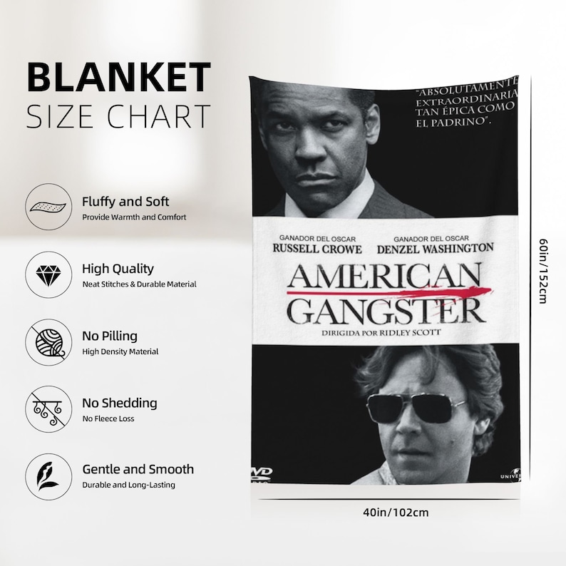 American Gangster Personalized Quilt Blanket - Ideal for Home Decoration and Sofa Blanket - Image 4
