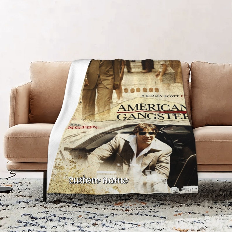 American Gangster Personalized Quilt Blanket for Home Decoration and Sofa - Image 2