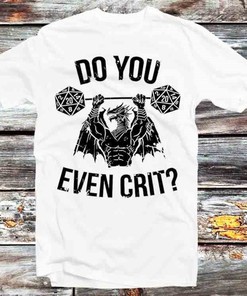 Ancient Swole'd Dragon DnD D20 Dice T-Shirt - Perfect Tee for DnD Enthusiasts and Gym Junkies
