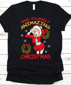 Animazing Christmas T-Shirt for Manga Addicts, Ideal Holiday Gift for Japanese Animation Lovers, Perfect Unique Design