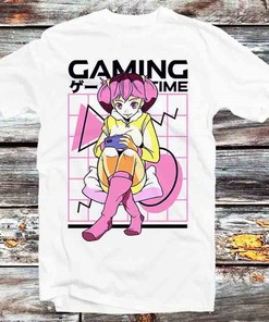 Anime Gamer Girl Manga Sweatshirt - Vintage Retro Gift for Anime Lovers - Unisex Cartoon Anime Top