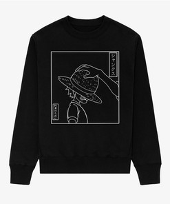 Anime Graphic Sweatshirt - 90s Anime Retro Crewneck for Men