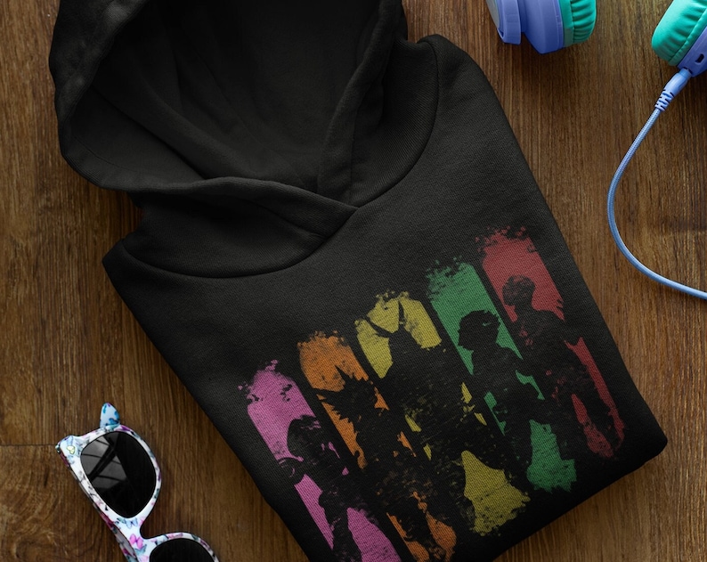 Anime Hoodie - Silhouette Hero Montage Unisex Sweatshirt Gift for Fan - Image 2