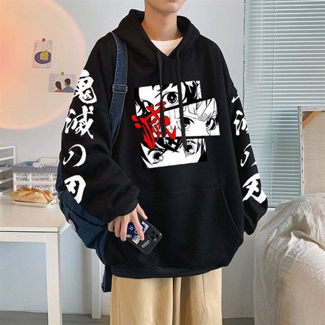 Anime Hoodie, Unisex Cotton Pullover with High-Quality Anime Design, Harajuku Clothing - Perfect Anime Lover Gift