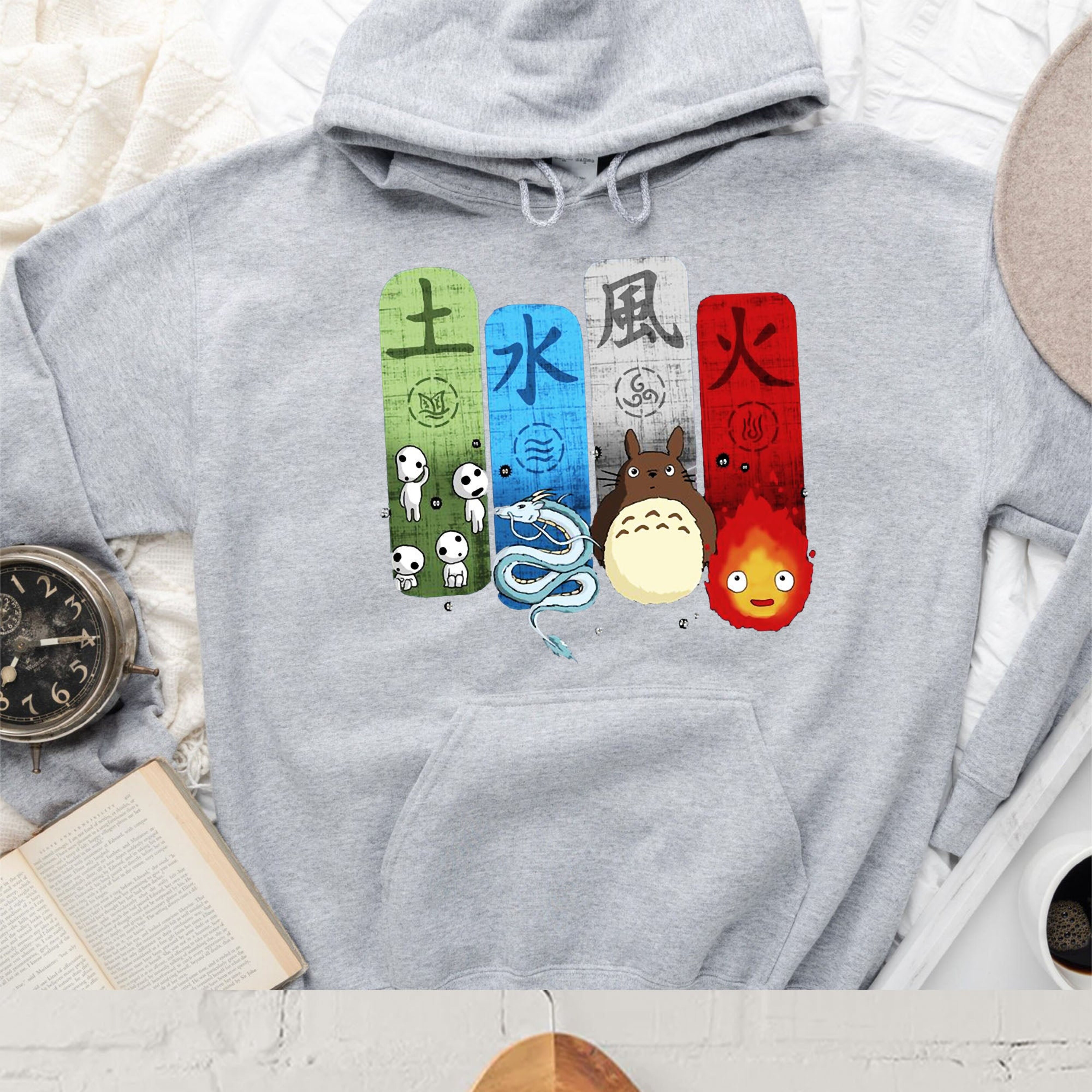 Anime Kiki Hoodie and Cute Cat Delivery Service Shirt - Image 4