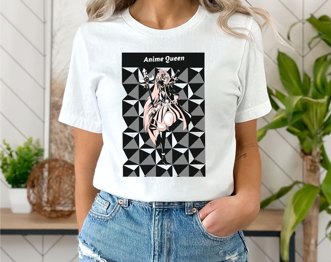 Anime Queen T-shirt: Cute Girl Japanese Streetwear & Inspired Fashion Clothing, Cool Gift For Anime Lovers