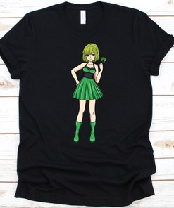 Anime Shamrock Hoodie - St. Patrick's Day Gift for Anime Addicts, Unique Graphics Included