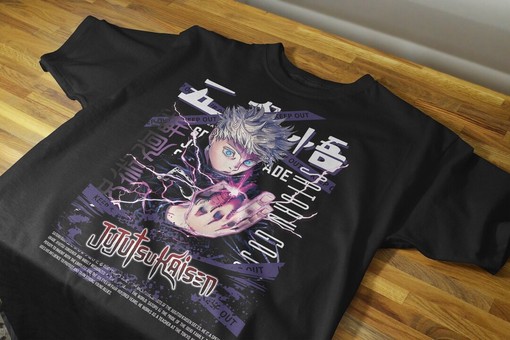 Anime Streetwear T-Shirt, Vintage Jujitsu Graphic Tee, Gojo Shirt, Ultimate Anime Gift for Fans