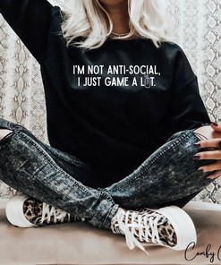 Anti-Social Jumper - Gamer Sweatshirt - Social Anxiety Sweater