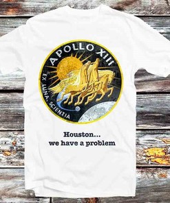 Apollo 13 NASA Problem Unisex Anime T-Shirt - Space Exploration Fan and Science Lover Gift