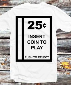 Arcade Coin Slot Atari Tee - Cool Vintage Gaming and Anime Fan Gift