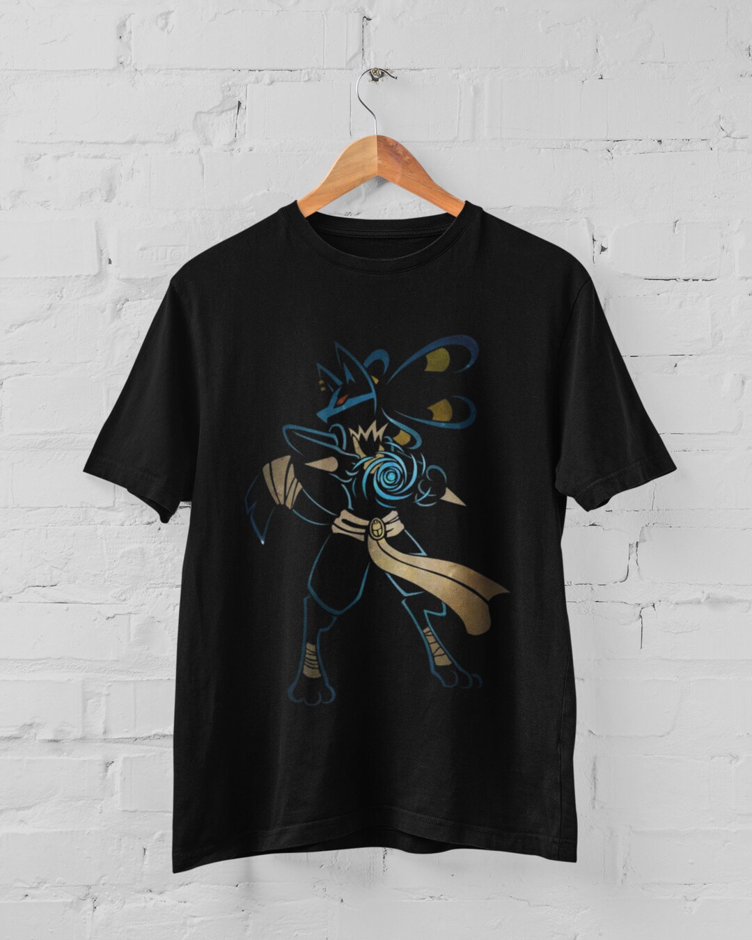 Aura Sphere Inspired Graphic Tee - Cool Anime Tee for Fans