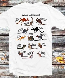 Australian Kangaroos T-Shirt - Retro Style Tee for Fans of Animals and Anime