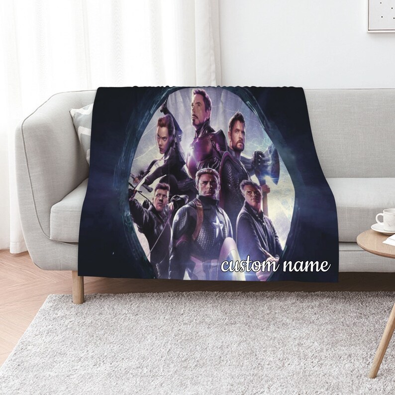 Avengers Endgame Personalized Quilt Blanket Set - Great for Sofa Blanket, Picnic, Family Gifts - Image 2