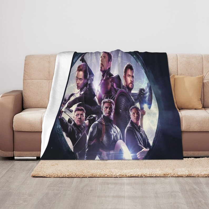 Avengers Endgame Personalized Quilt Blanket Set - Great for Sofa Blanket, Picnic, Family Gifts - Image 3
