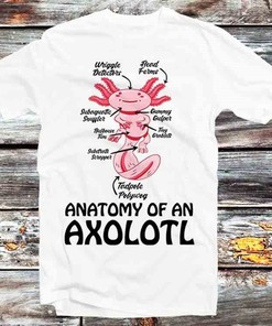 Axolotl Anatomy Science Lovers Vintage Tee