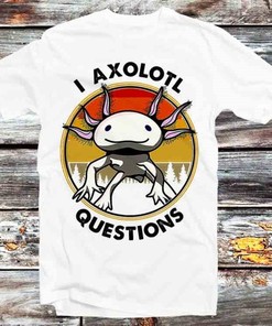 Axolotl Salamander Funny T-Shirt - Humorous Present for Manga Fans and Lovers of Nature