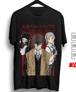 BSD Anime Lover's Vintage Style Shirt, Great Gift for Manga Fans