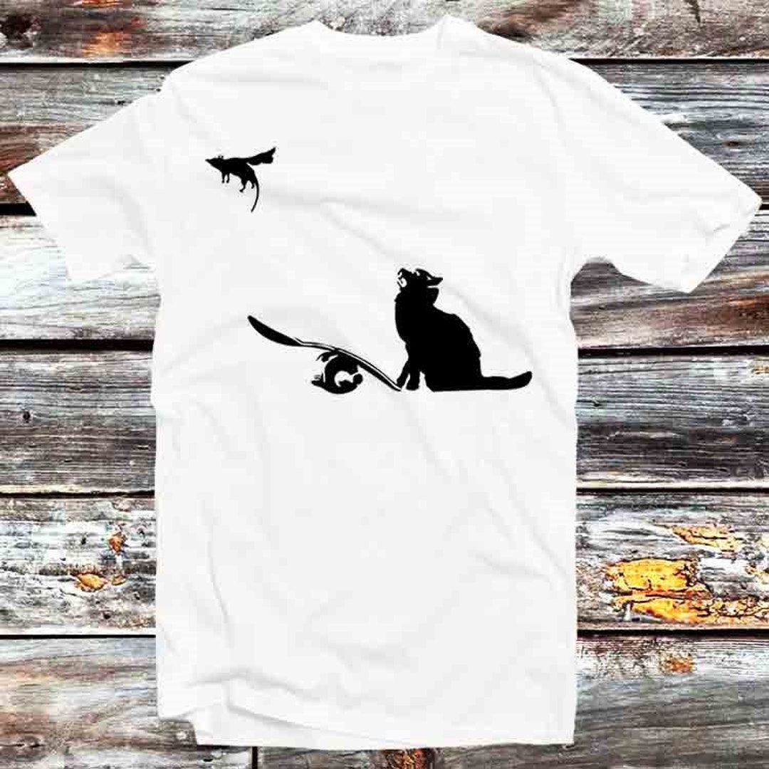 Banksy Cat And Super Mouse Tee - Perfect Gift For Anime Lovers And Fans