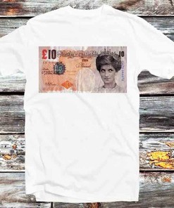 Banksy Princess Diana Note Tee - Ideal Art Enthusiast's Gift