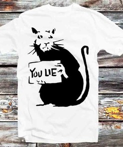 Banksy Rat You Lie Magazine TV Tee - Unique Gift for Fans of Street Art