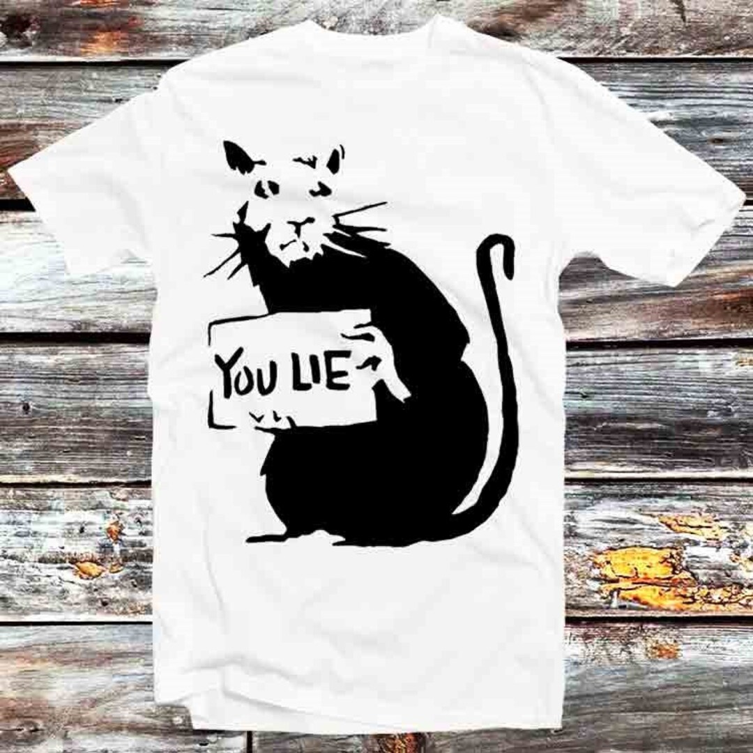 Banksy Rat You Lie Magazine TV Tee - Unique Gift for Fans of Street Art