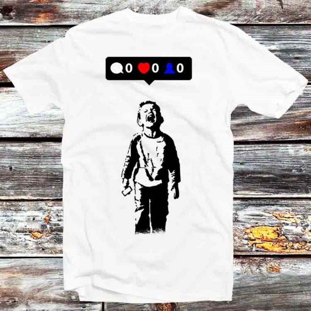 Banksy Social Media Tee - Great Gift For Anime Lovers And Fans