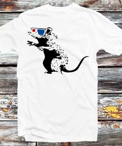 Banksy's Rats With 3d Glasses Tee - Perfect Gift For Anime Lovers And Fans