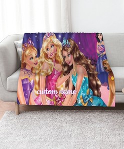 Barbie Custom Name Quilt Bedding Set - Perfect for Home Decoration, Family Gifts, Sofa Blanket
